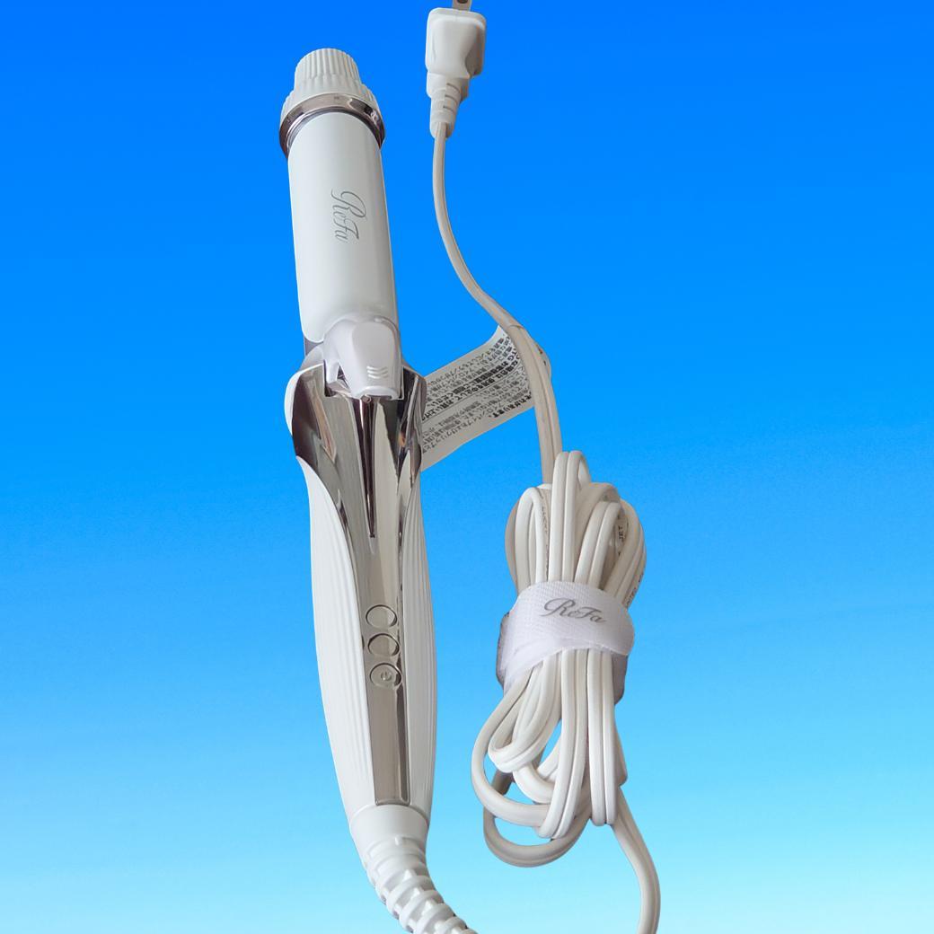 RiFa カールヘアアイロン ホワイト