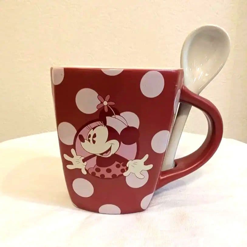 【新品　未使用】ディズニーパーク限定　ペア　マグカップ　専用スプーン付き　廃盤品