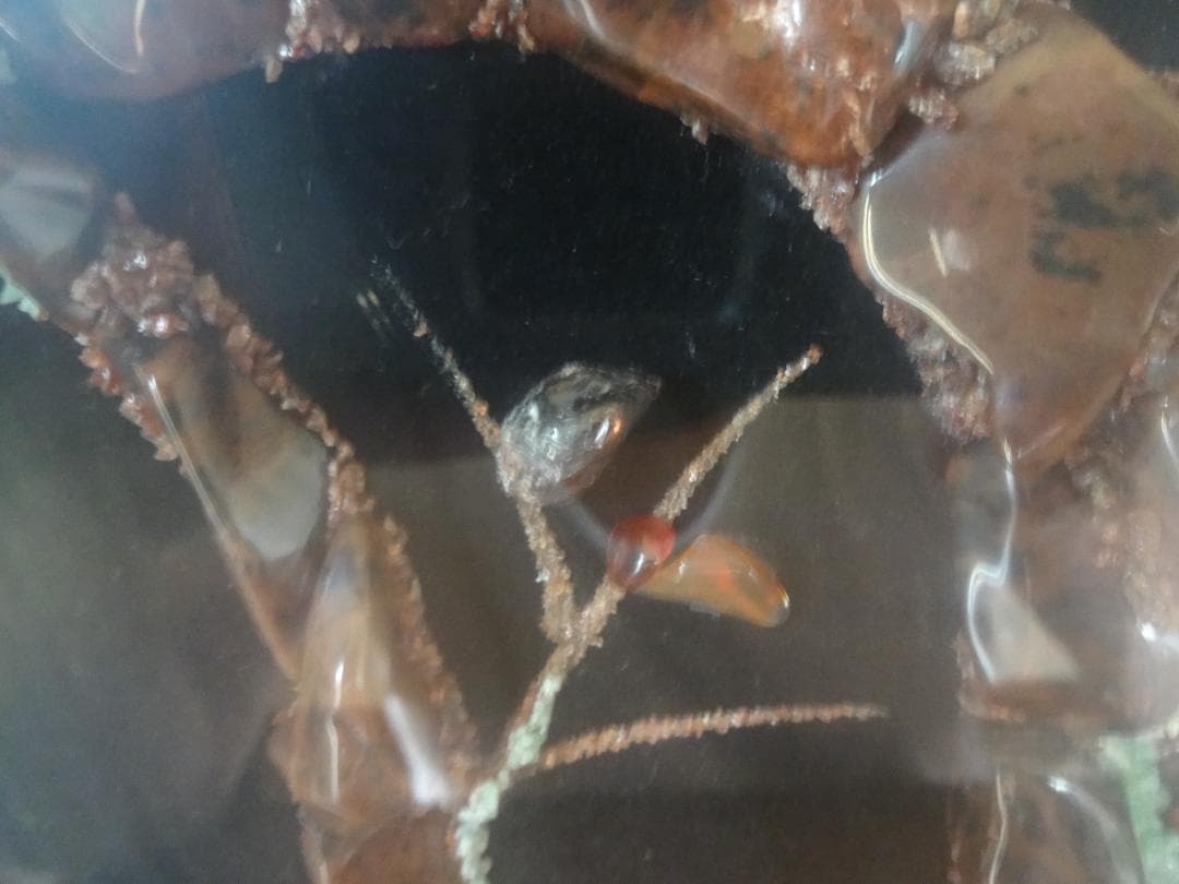 宝飾品　ふんだんに宝石（メノウ）を使って描いた花が咲いた大木