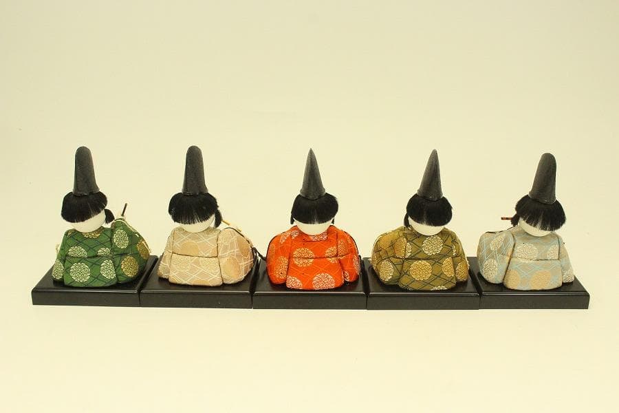 雛司 光陽 豆雛 木目込人形 揃い(A982)