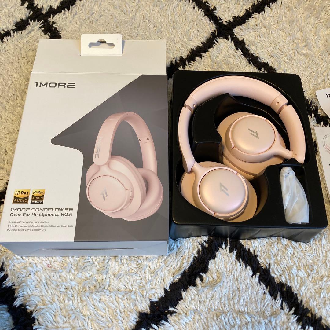 1MORE SONOFLOW HQ31 ワイヤレスヘッドホン ピンク