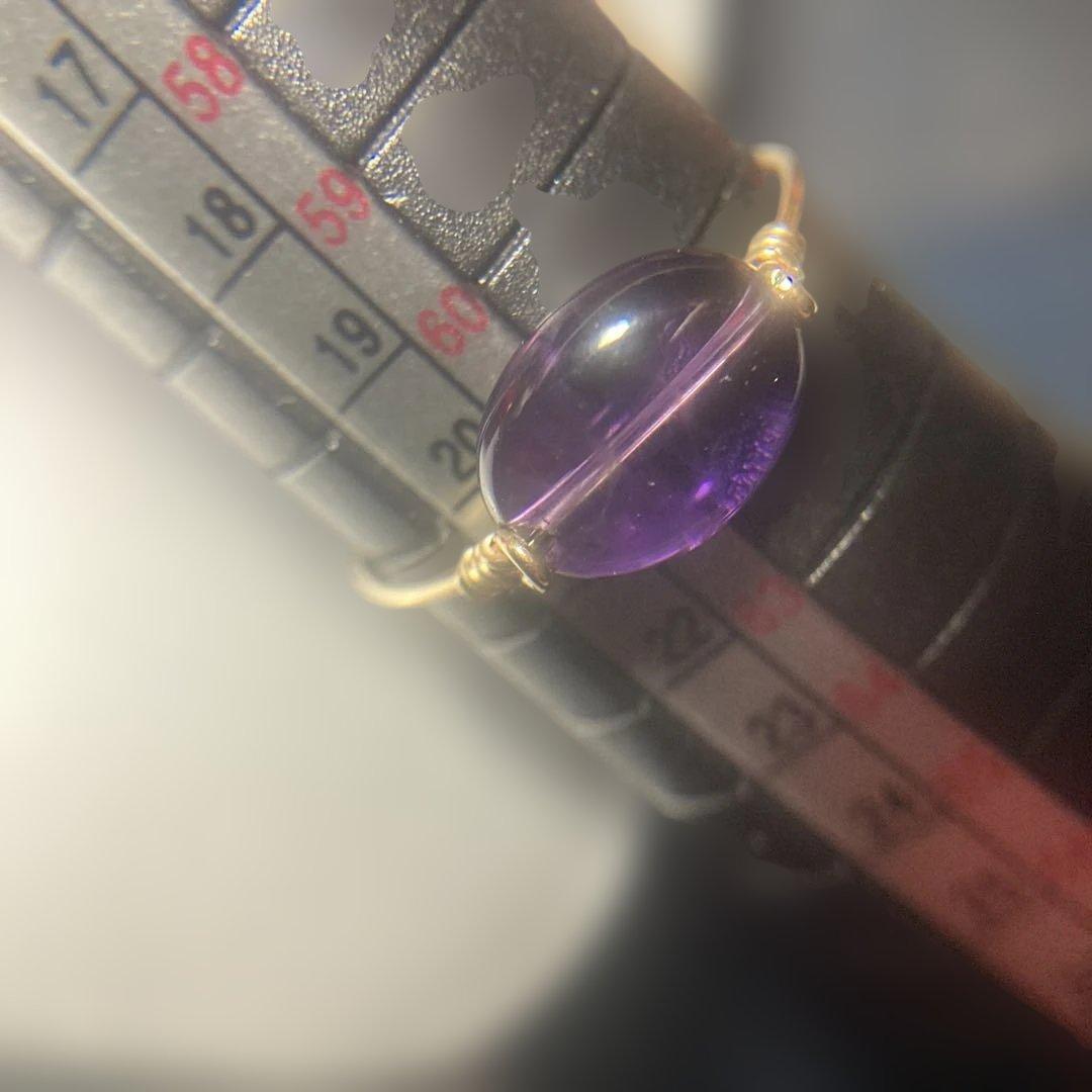 ♪(´ε｀ )…昔、素材は金製って言われたアメジストのハンドメイドの様なリング