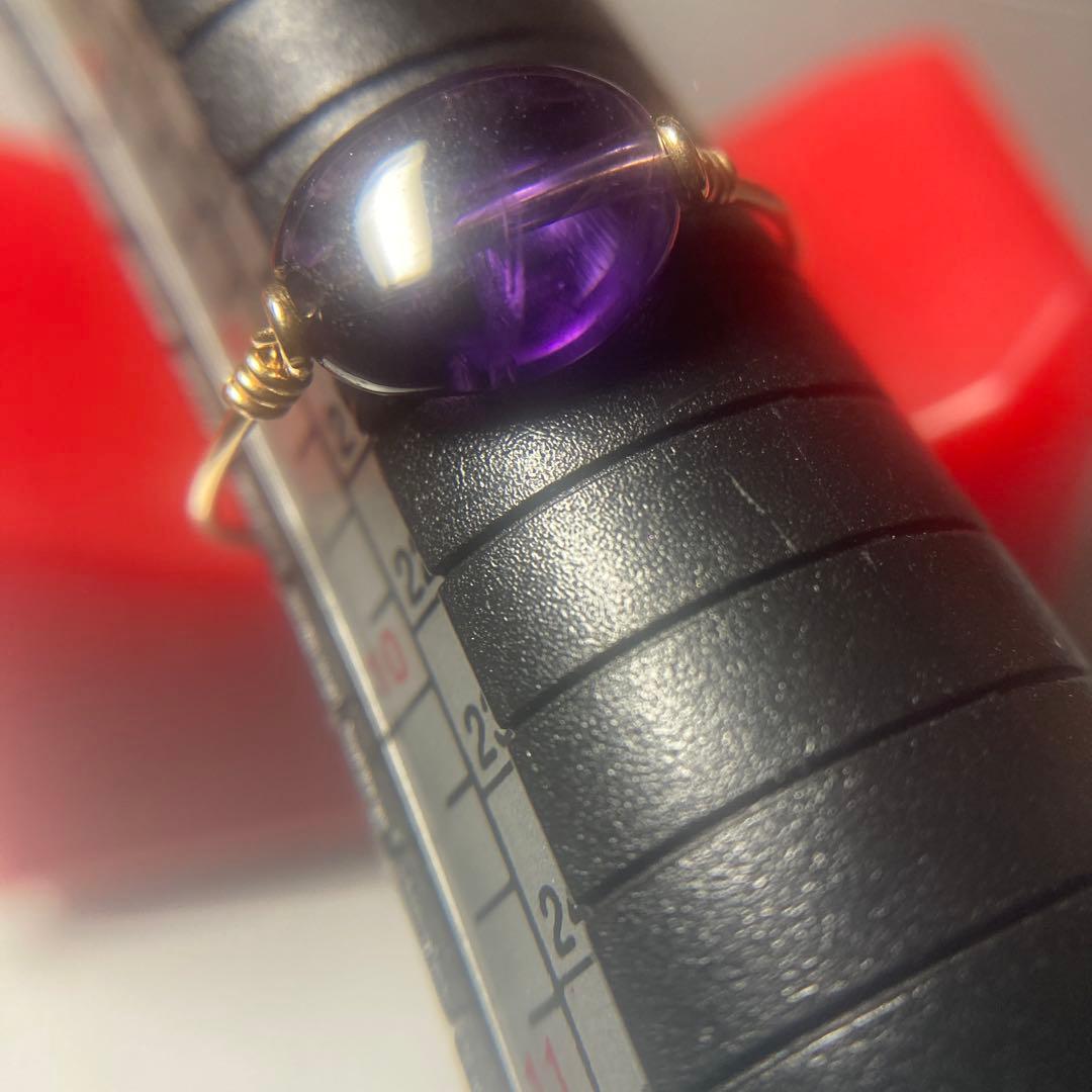 ♪(´ε｀ )…昔、素材は金製って言われたアメジストのハンドメイドの様なリング