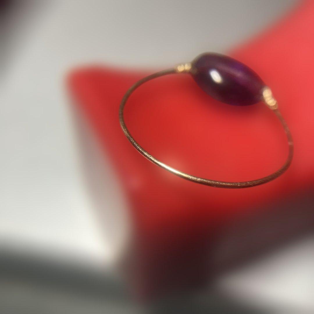 ♪(´ε｀ )…昔、素材は金製って言われたアメジストのハンドメイドの様なリング