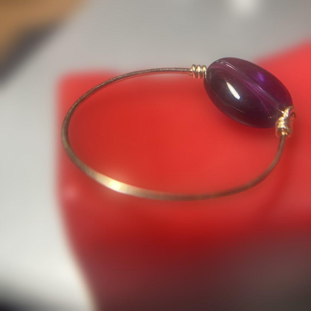 ♪(´ε｀ )…昔、素材は金製って言われたアメジストのハンドメイドの様なリング