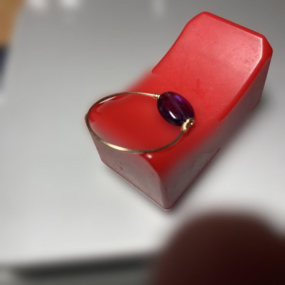 ♪(´ε｀ )…昔、素材は金製って言われたアメジストのハンドメイドの様なリング