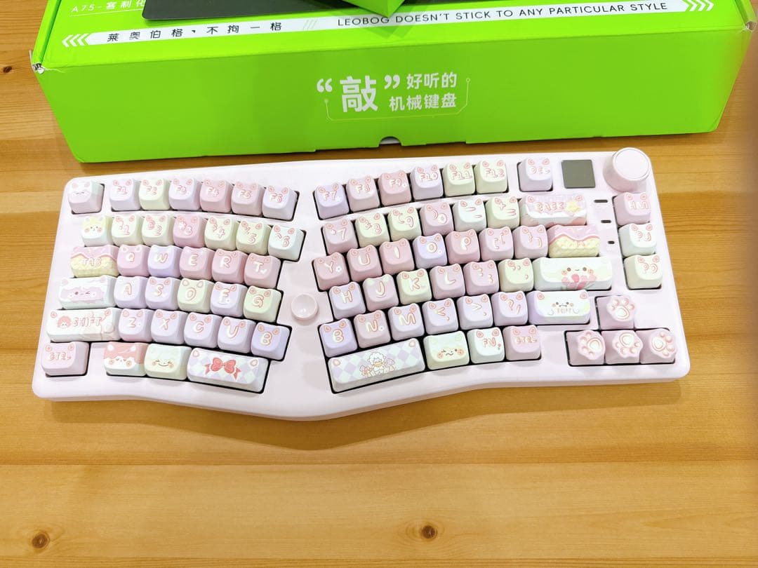 OUSEITECH LEOBOG A75 メカニカルキーボード　猫キーボード