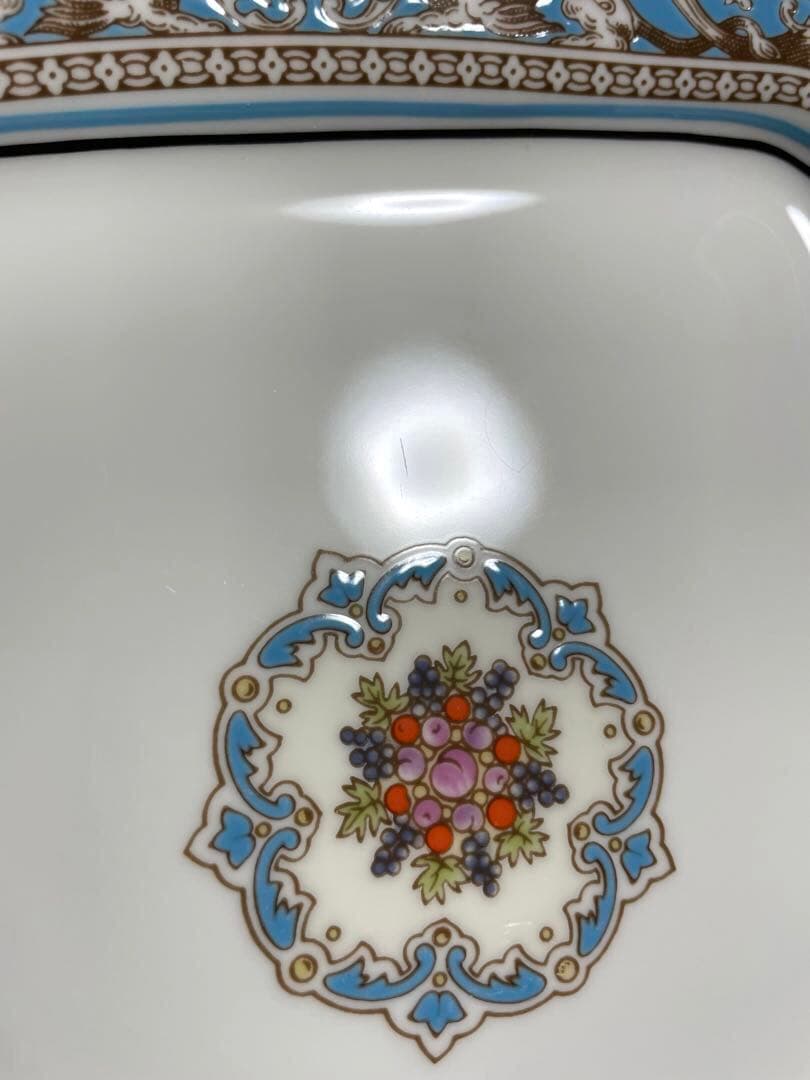 ウェッジウッドフロレンティーンターコイズブレッド＆バタープレート大皿美品