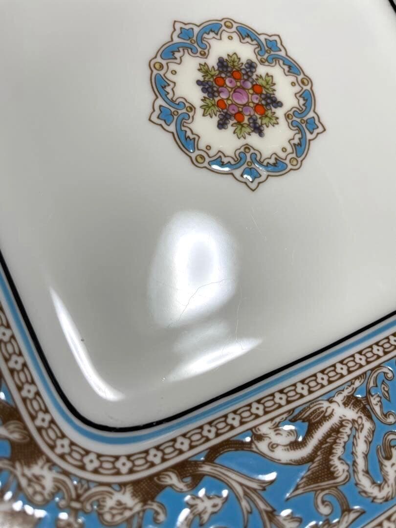 ウェッジウッドフロレンティーンターコイズブレッド＆バタープレート大皿美品