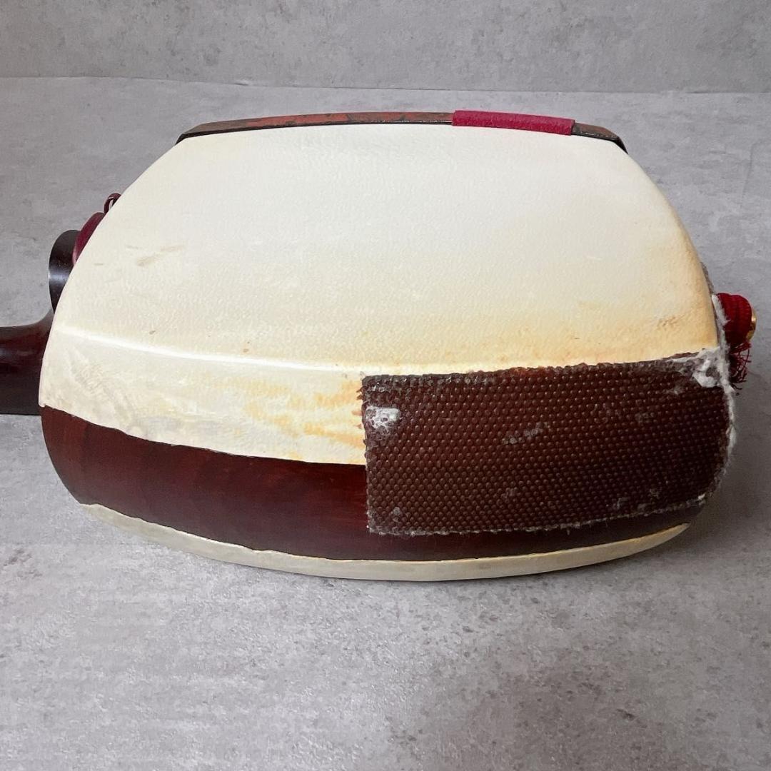 津軽三味線 太棹 紅木 綾杉胴 金細 東さわり 2本溝 和楽器 ケース付