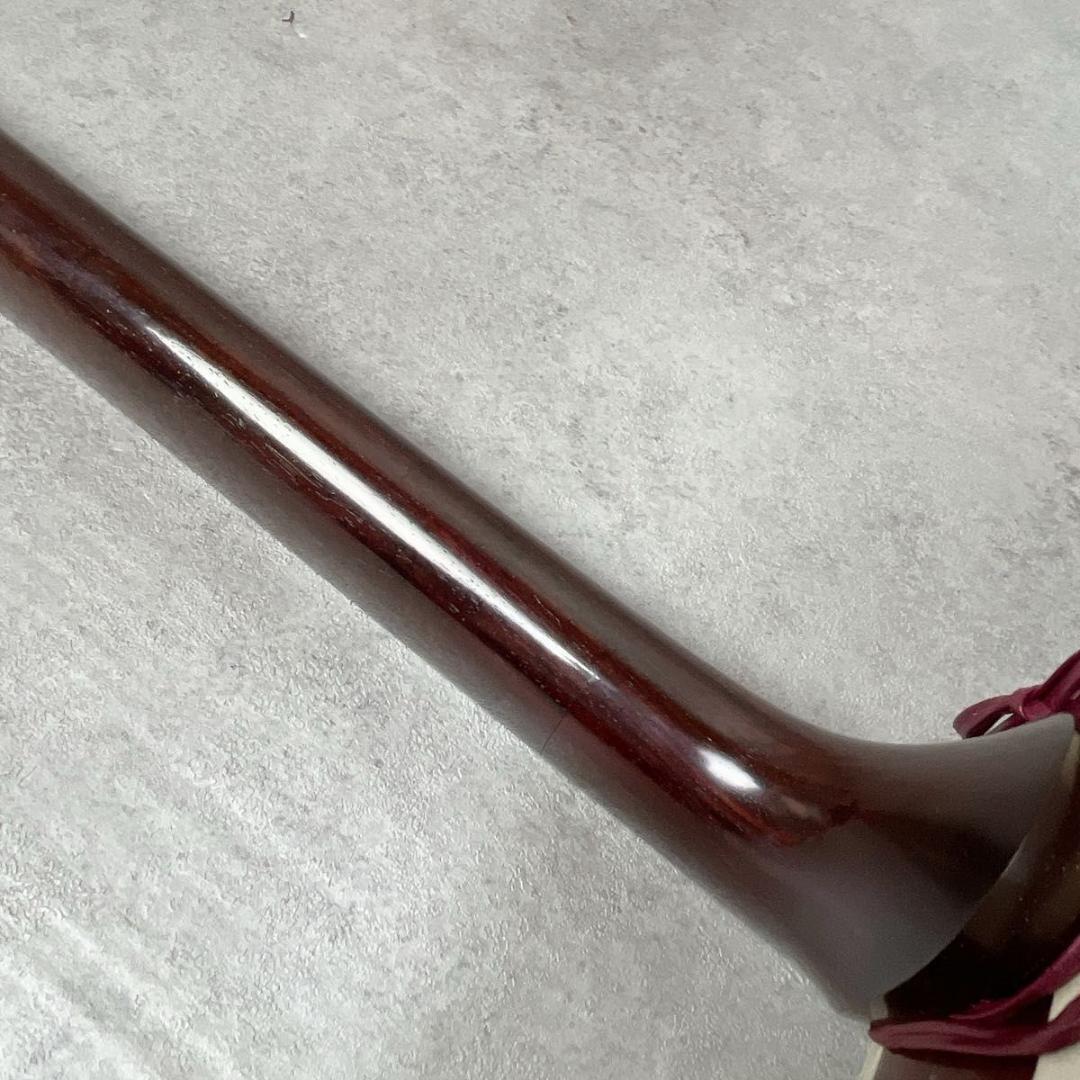 津軽三味線 太棹 紅木 綾杉胴 金細 東さわり 2本溝 和楽器 ケース付