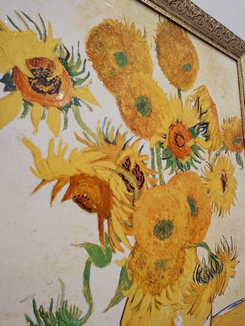 セール中✨️美品★ゴッホひまわり（大） 油彩画 74×59