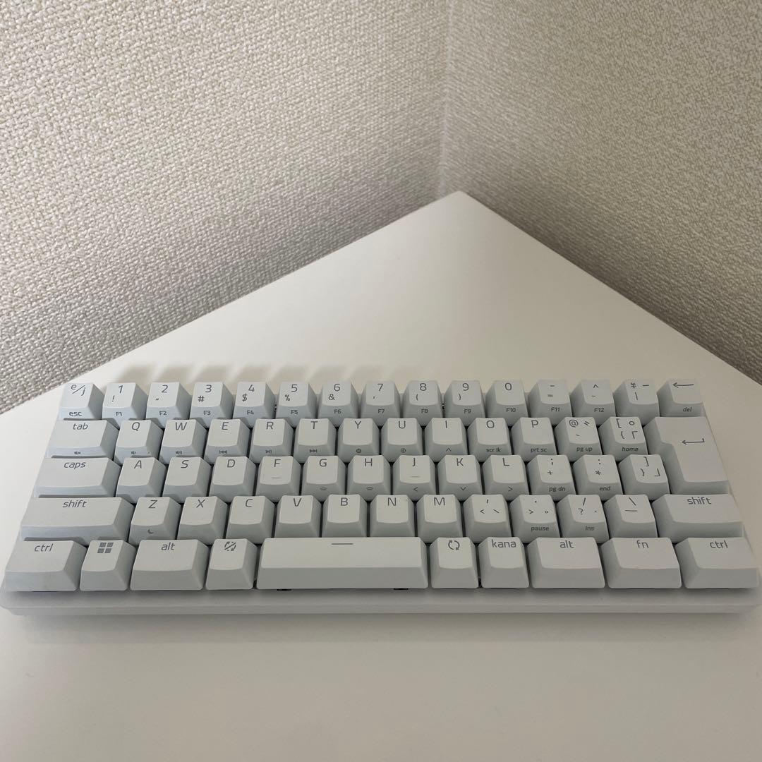 【美品】Razer Huntsman Mini 英語配列 ホワイト　キーボード