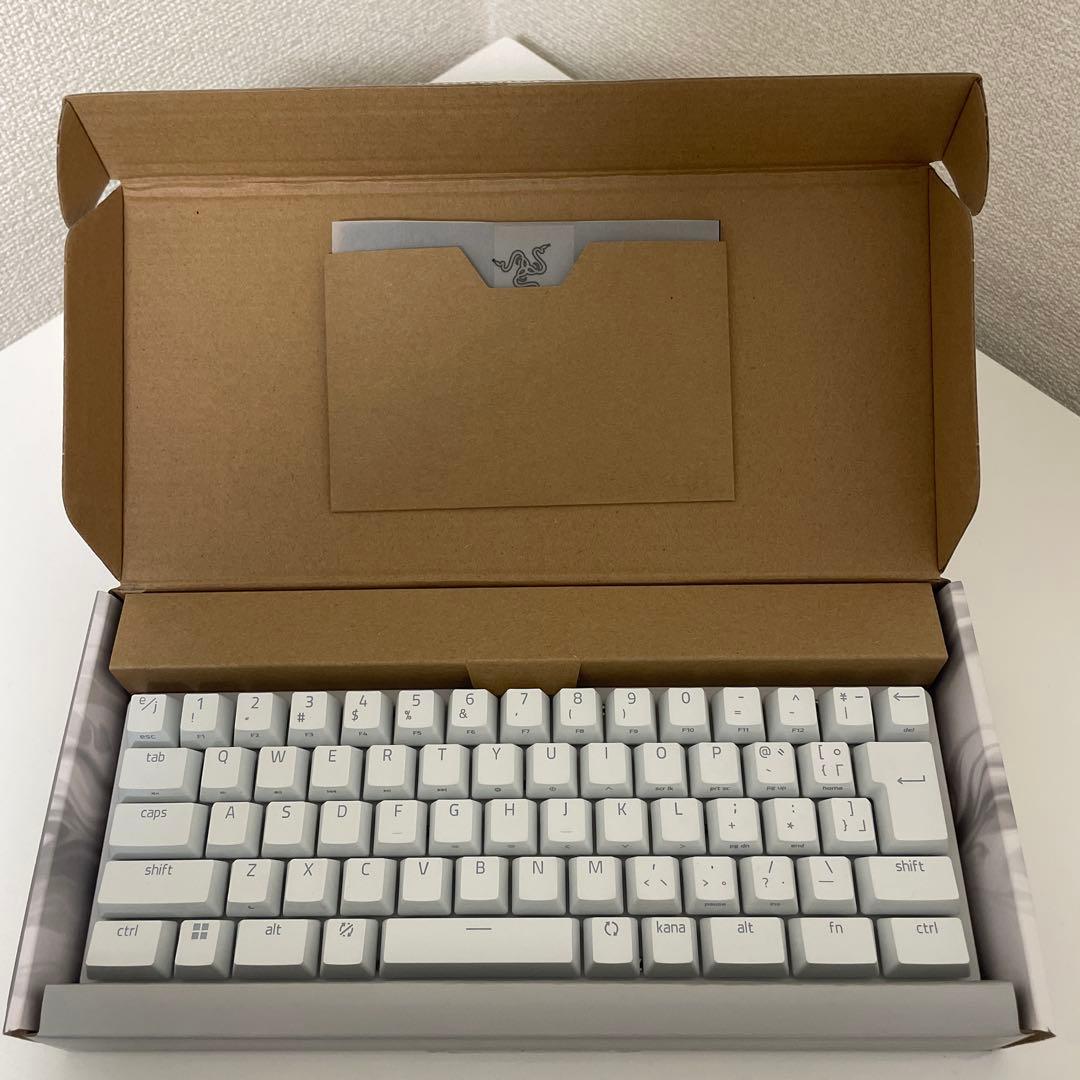 【美品】Razer Huntsman Mini 英語配列 ホワイト　キーボード