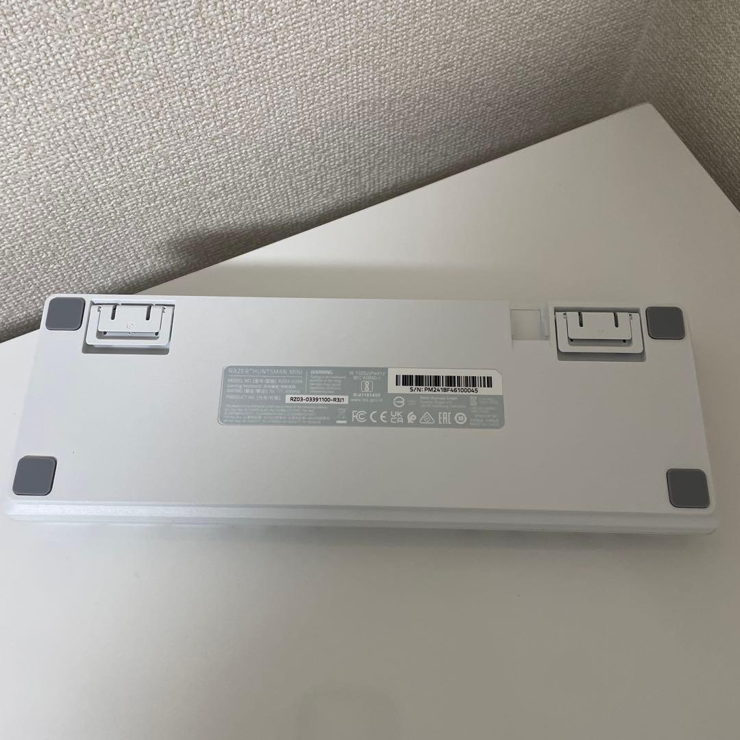 【美品】Razer Huntsman Mini 英語配列 ホワイト　キーボード