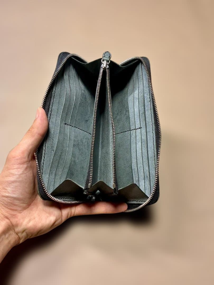 ラウンドファスナーウォレット Casaオリジナル 長財布 本革 CR-1