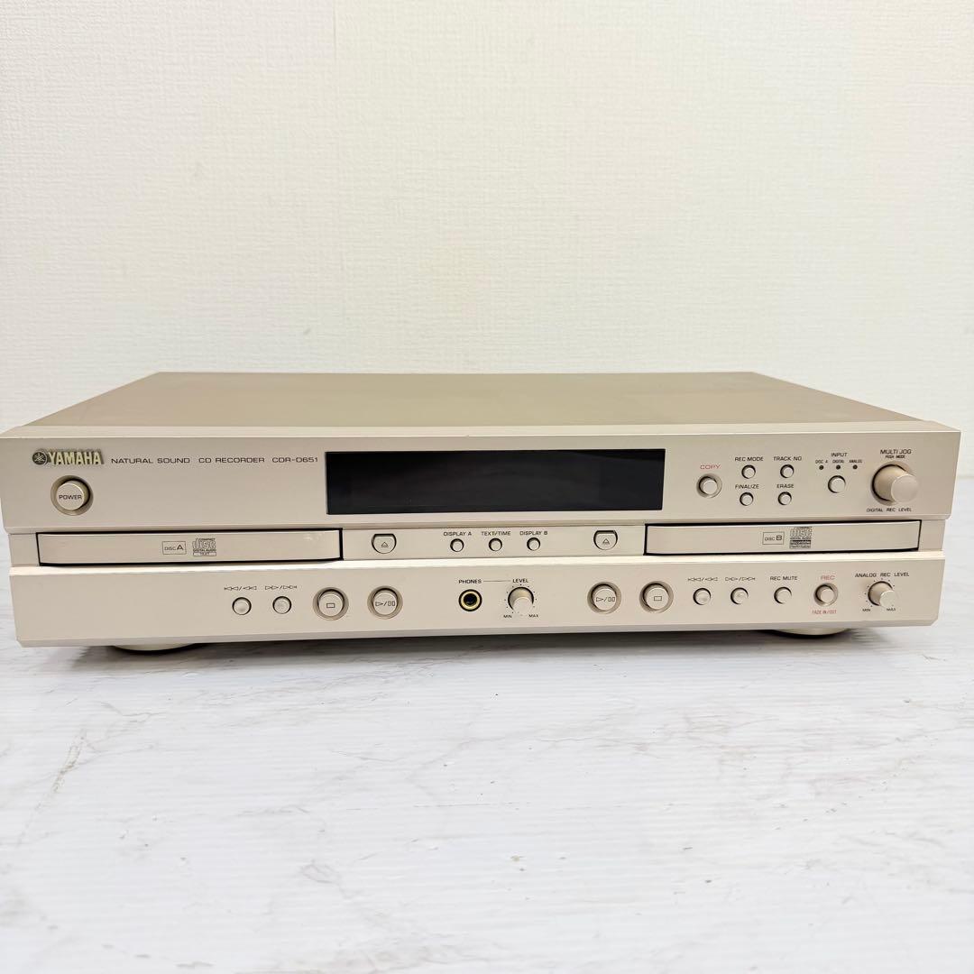 YAMAHA　CDR-D651　CDレコーダー　デュアルトレイ　ジャンク