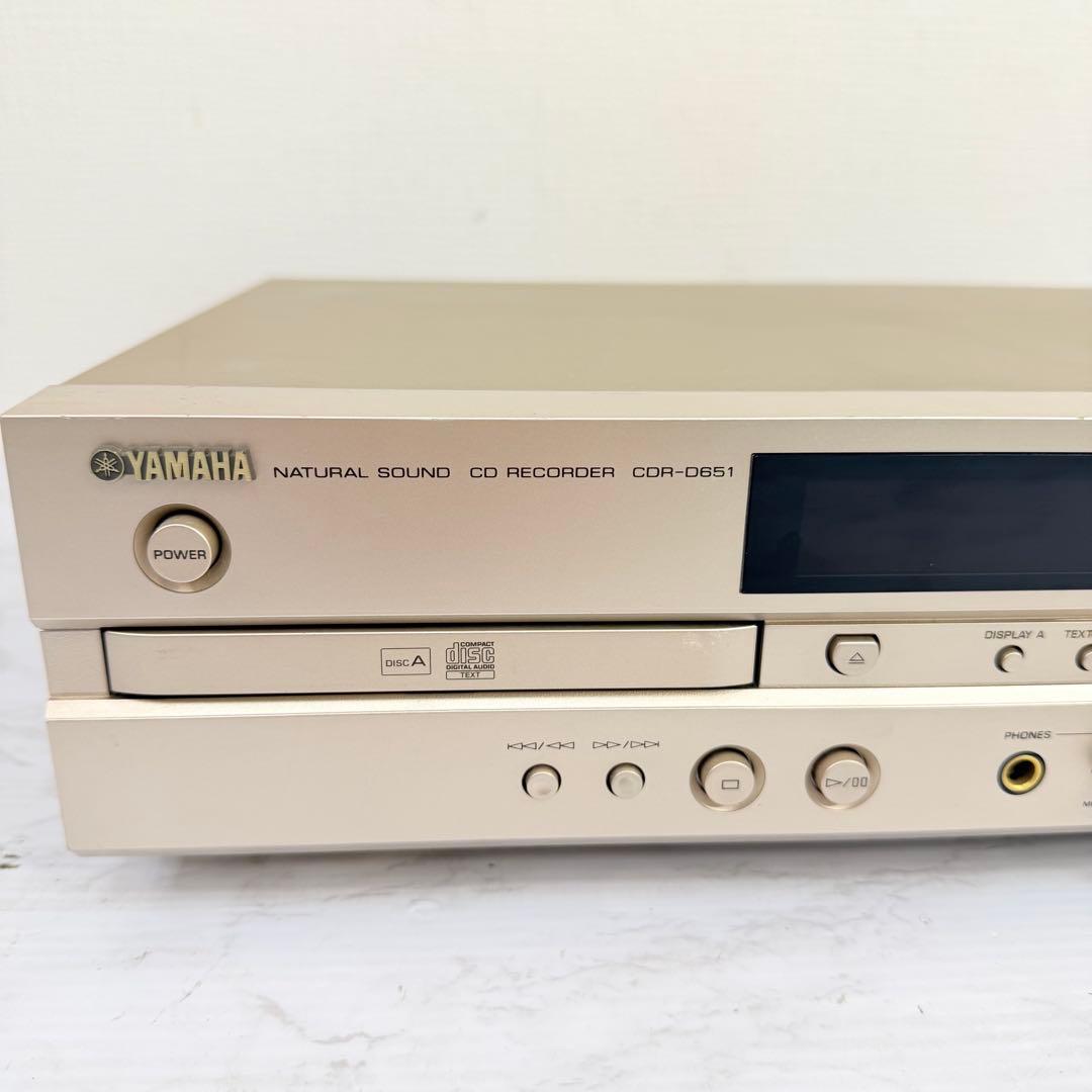 YAMAHA　CDR-D651　CDレコーダー　デュアルトレイ　ジャンク