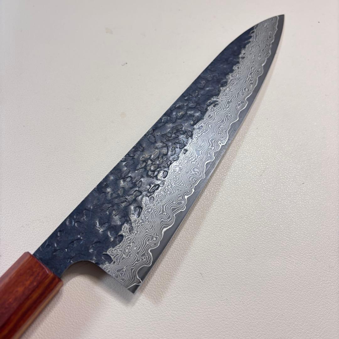 黒打ちダマスカス和牛刀八角柄 和包丁　シェフナイフ 210mm 牛刀'/