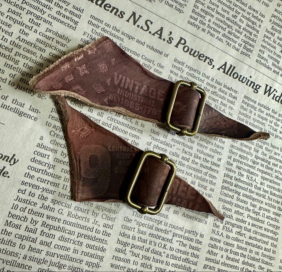 No.525 お年玉タグ 染色タグ 革タグ レザータグ