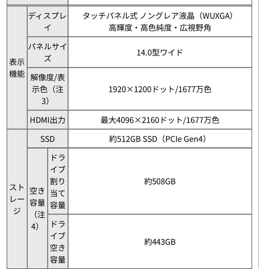 FMV Note U U550-K3W 軽量ノートPC 約890g おまけ付き