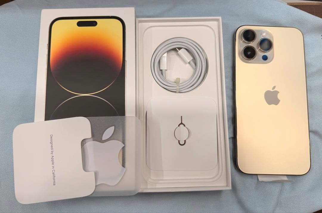 美品！Apple iPhone 14 Pro ゴールド SIMフリー　128GB