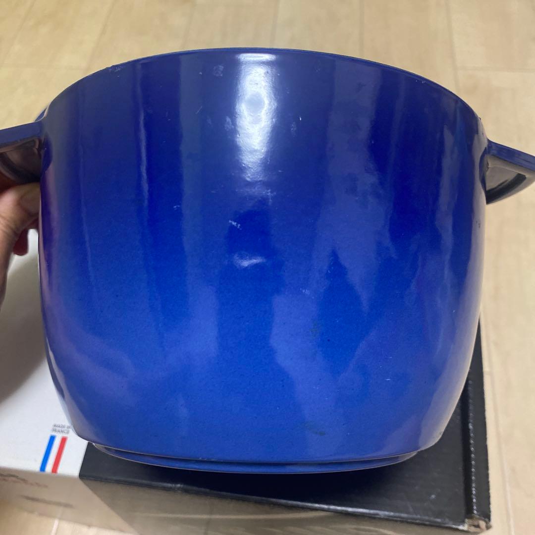 staubラ ココットde GOHAN M 16cm ロイヤルブルー　ストウブ