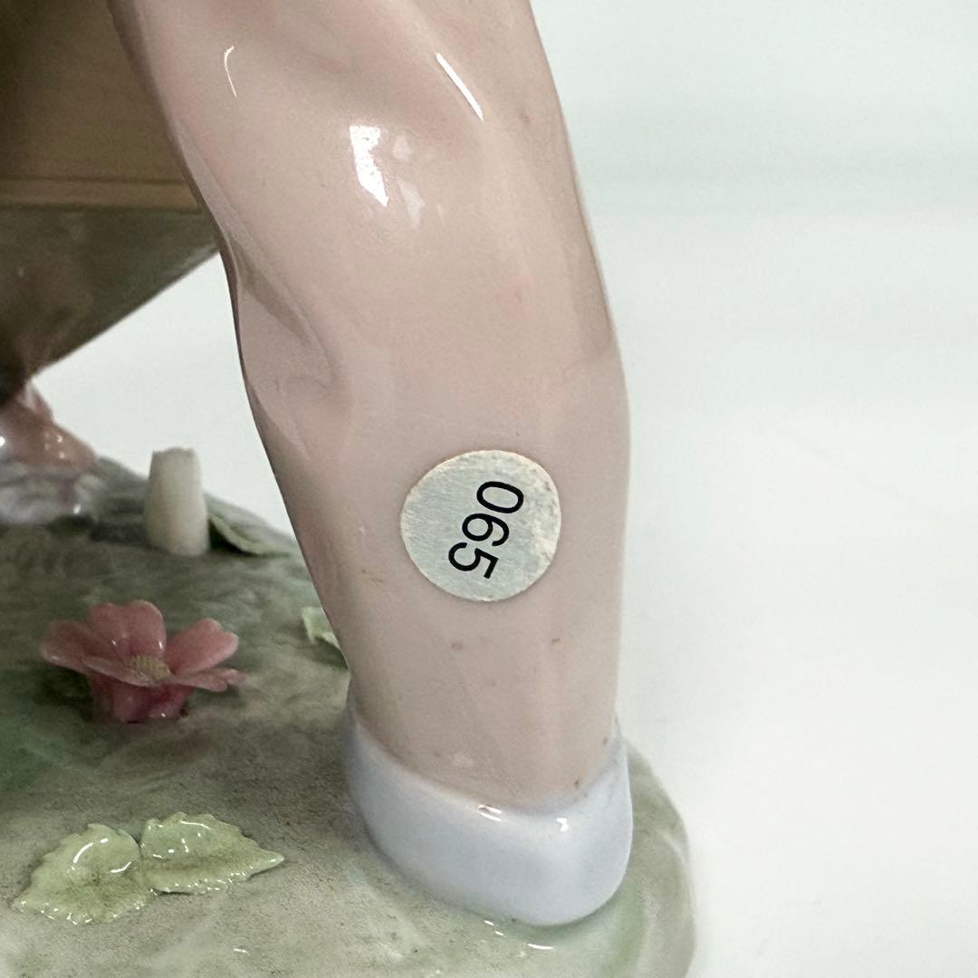 希少 LLADRO リヤドロ 花車 フィギュリン 陶器人形 置物　1283