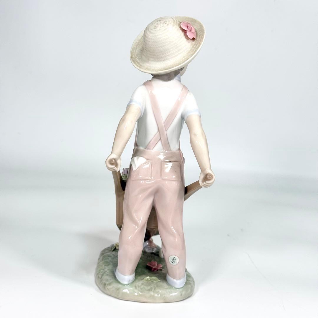 希少 LLADRO リヤドロ 花車 フィギュリン 陶器人形 置物　1283