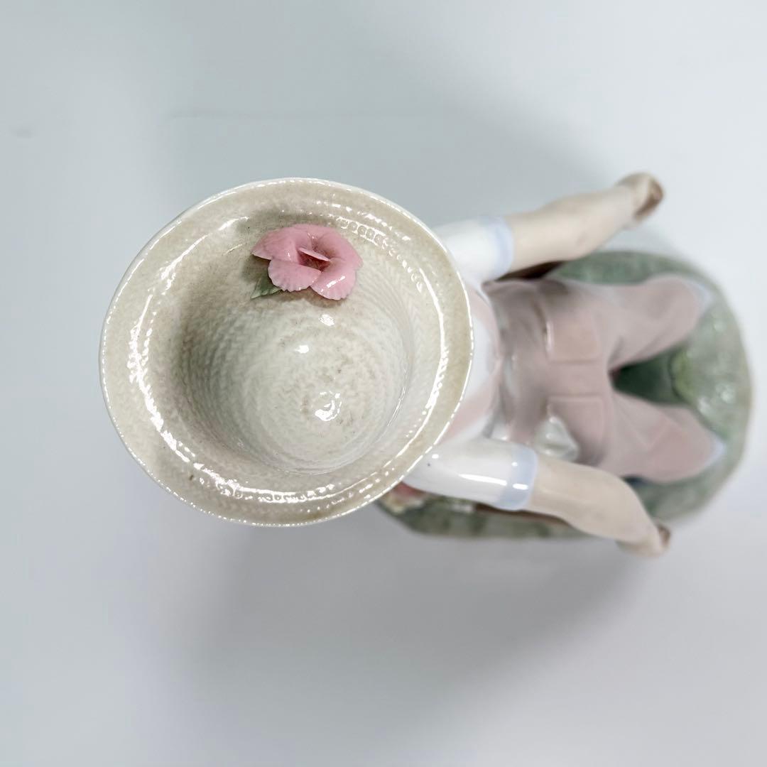 希少 LLADRO リヤドロ 花車 フィギュリン 陶器人形 置物　1283