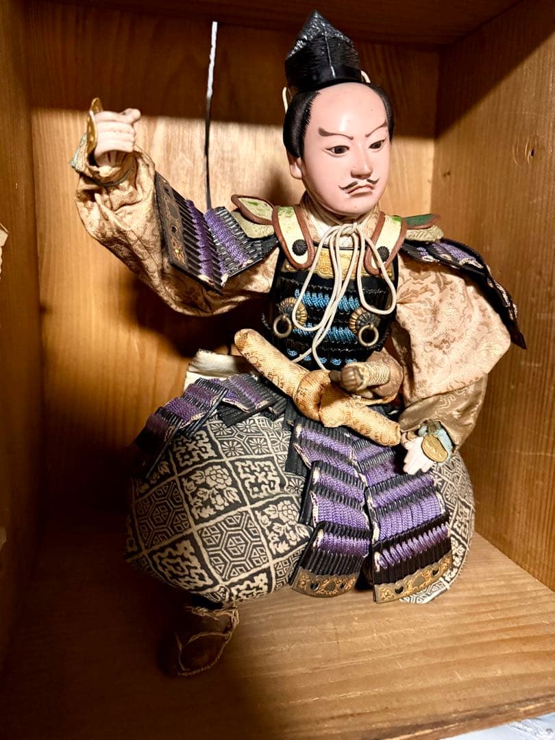 京都 丸屋 丸平 大木平蔵 五月人形 『武士・従者』 木製共箱 子どもの日