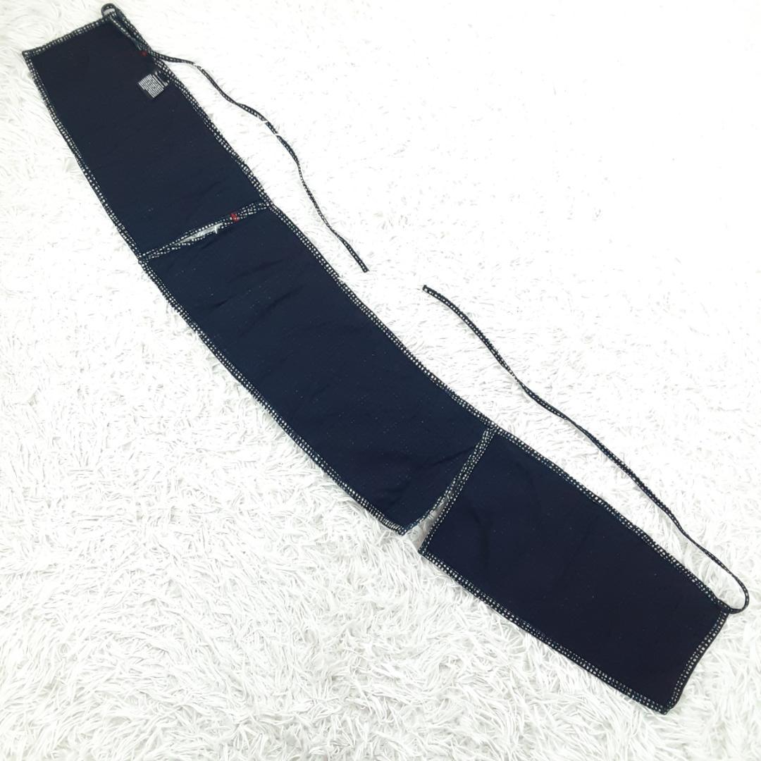 美品◎45rpm 45R 腰巻エプロン デニムエプロン 藍染め 総柄 日本製