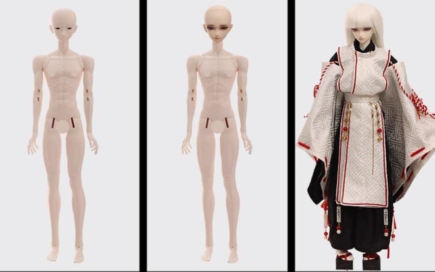 AX500 BJD 1/4 ドール本体 Suzuki 球体関節人形 ハンドメイド