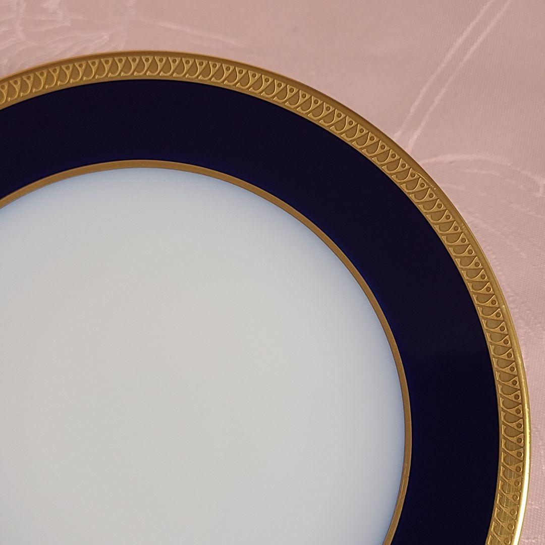 大倉陶園　瑠璃片葉金蝕　プレート　2枚　え71