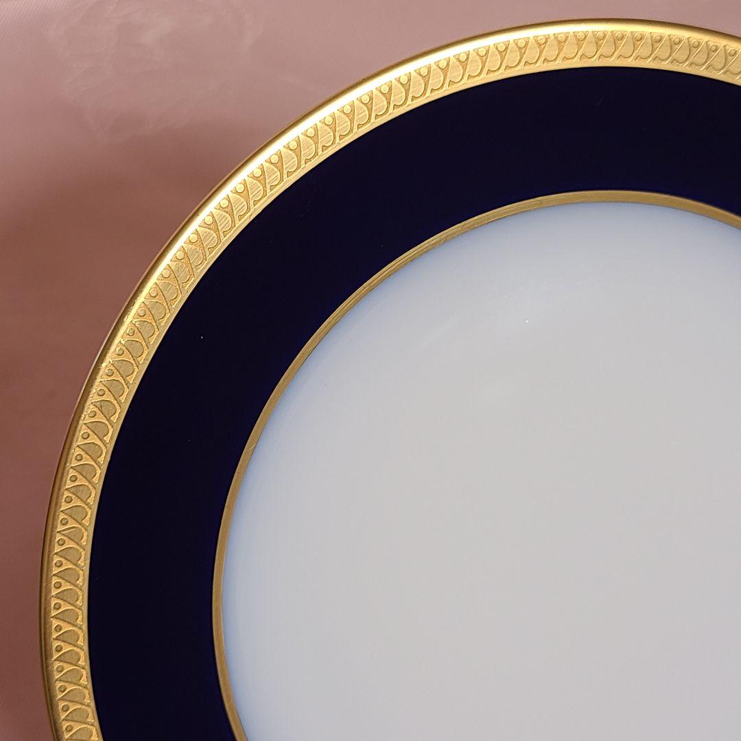 大倉陶園　瑠璃片葉金蝕　プレート　2枚　え71