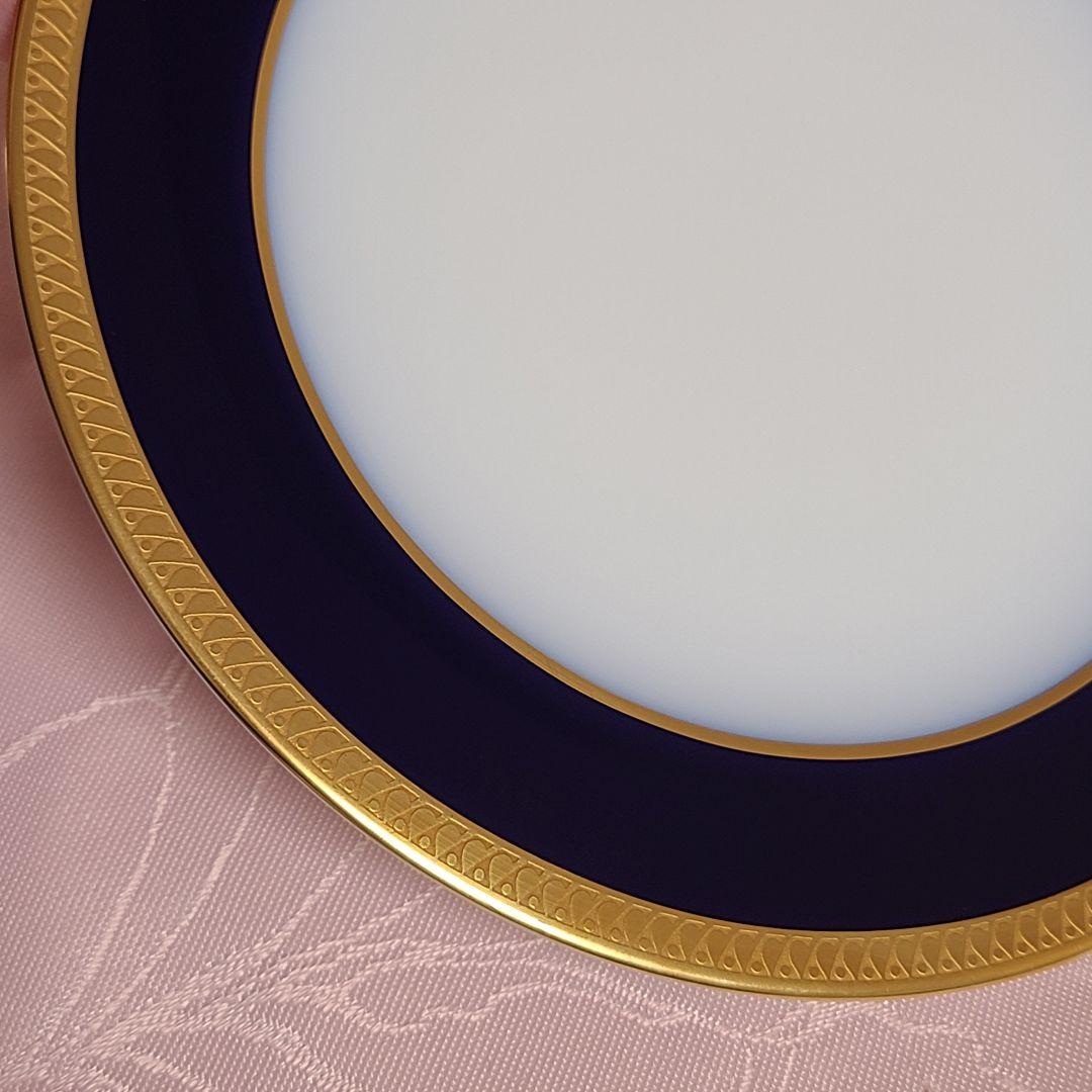 大倉陶園　瑠璃片葉金蝕　プレート　2枚　え71