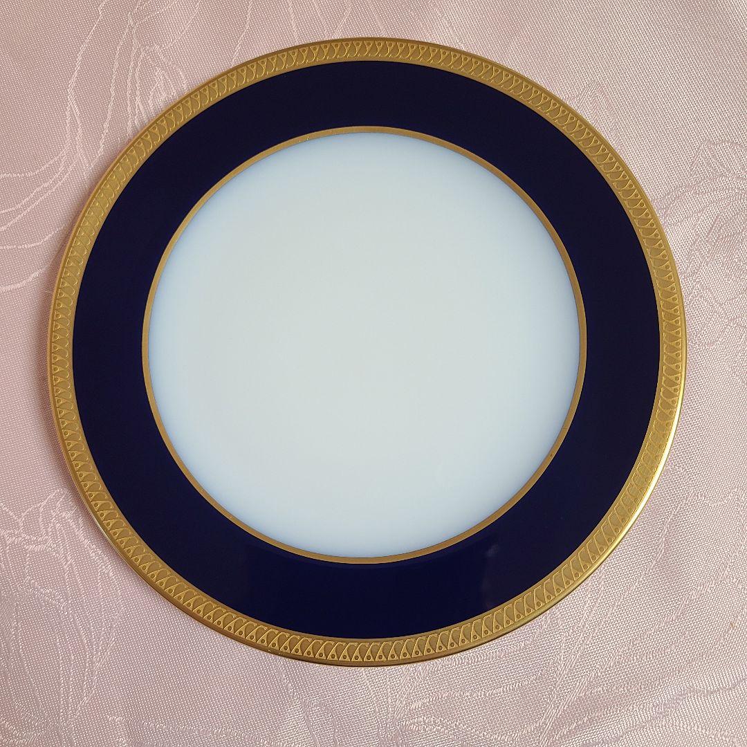 大倉陶園　瑠璃片葉金蝕　プレート　2枚　え71