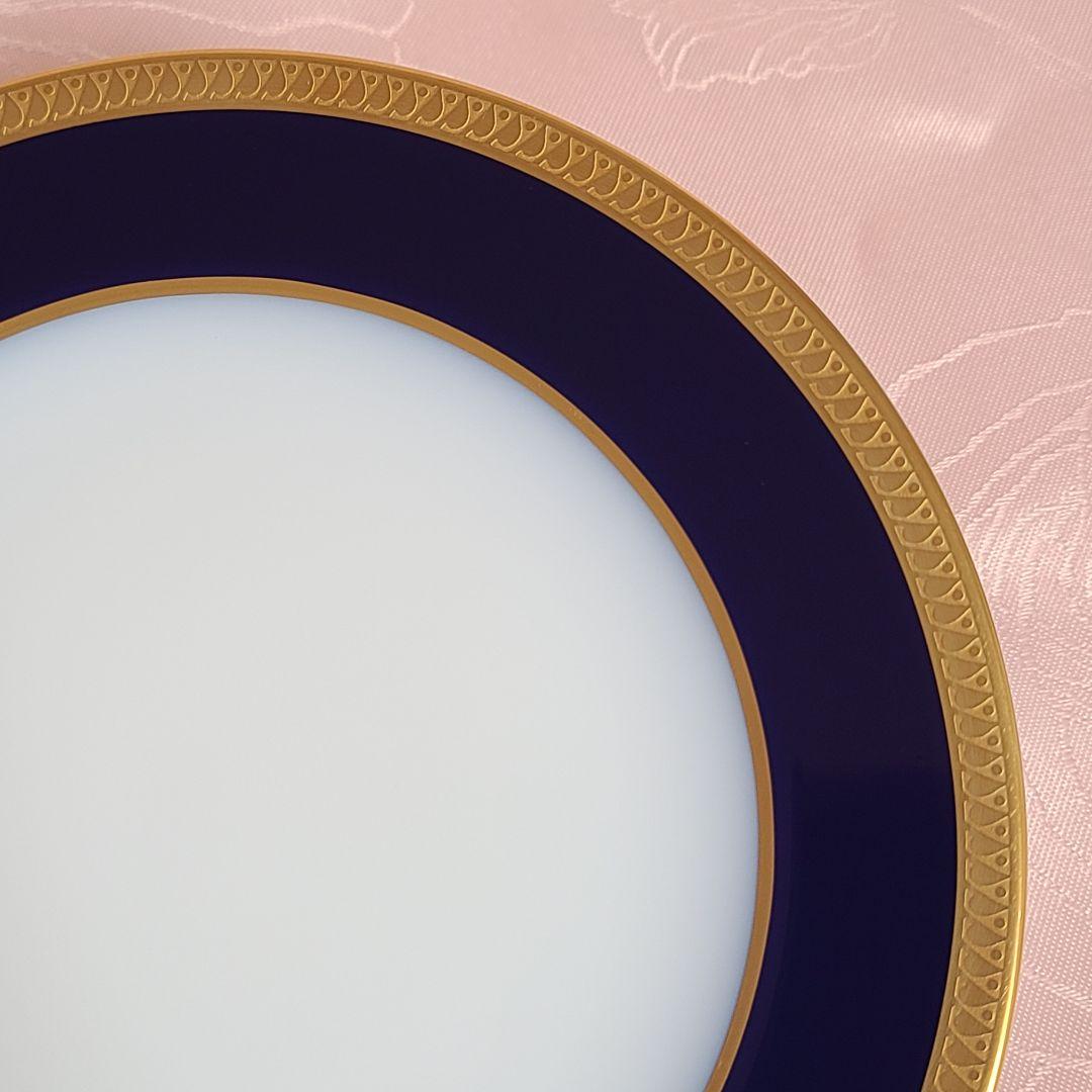 大倉陶園　瑠璃片葉金蝕　プレート　2枚　え71