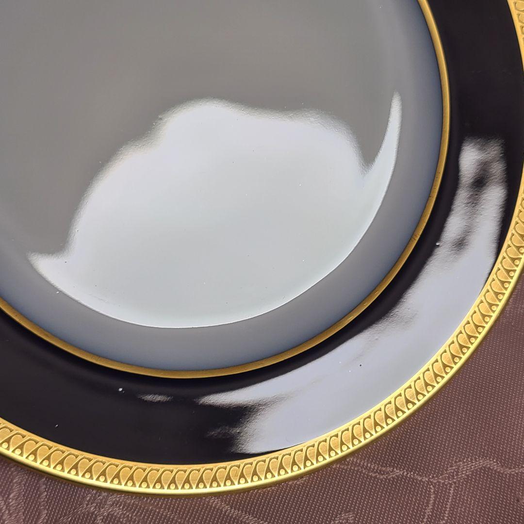 大倉陶園　瑠璃片葉金蝕　プレート　2枚　え71