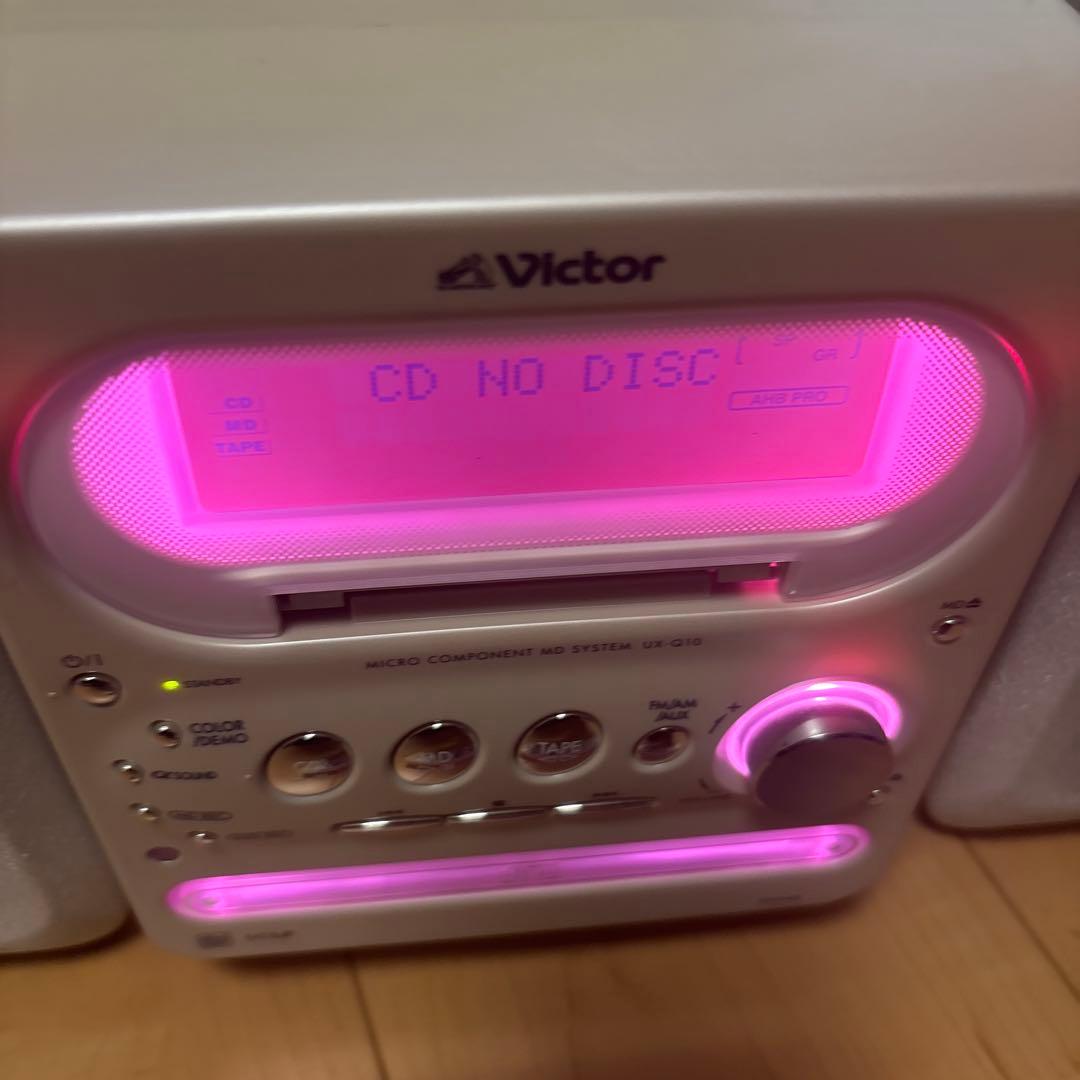 【極美品】 Victor UX-Q10 マイクロコンポーネントMDシステム
