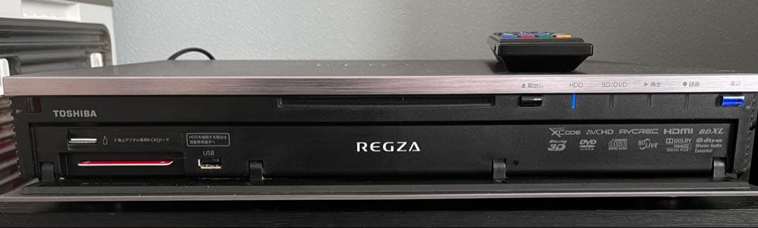 TOSHIBA BDレコーダー REGZA レグザ DBR-M190 リモコン付