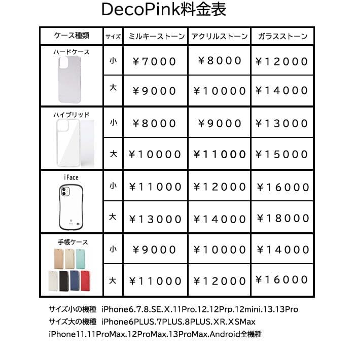 スマホケース デコ電 デコカバー コンパクトデザイン
