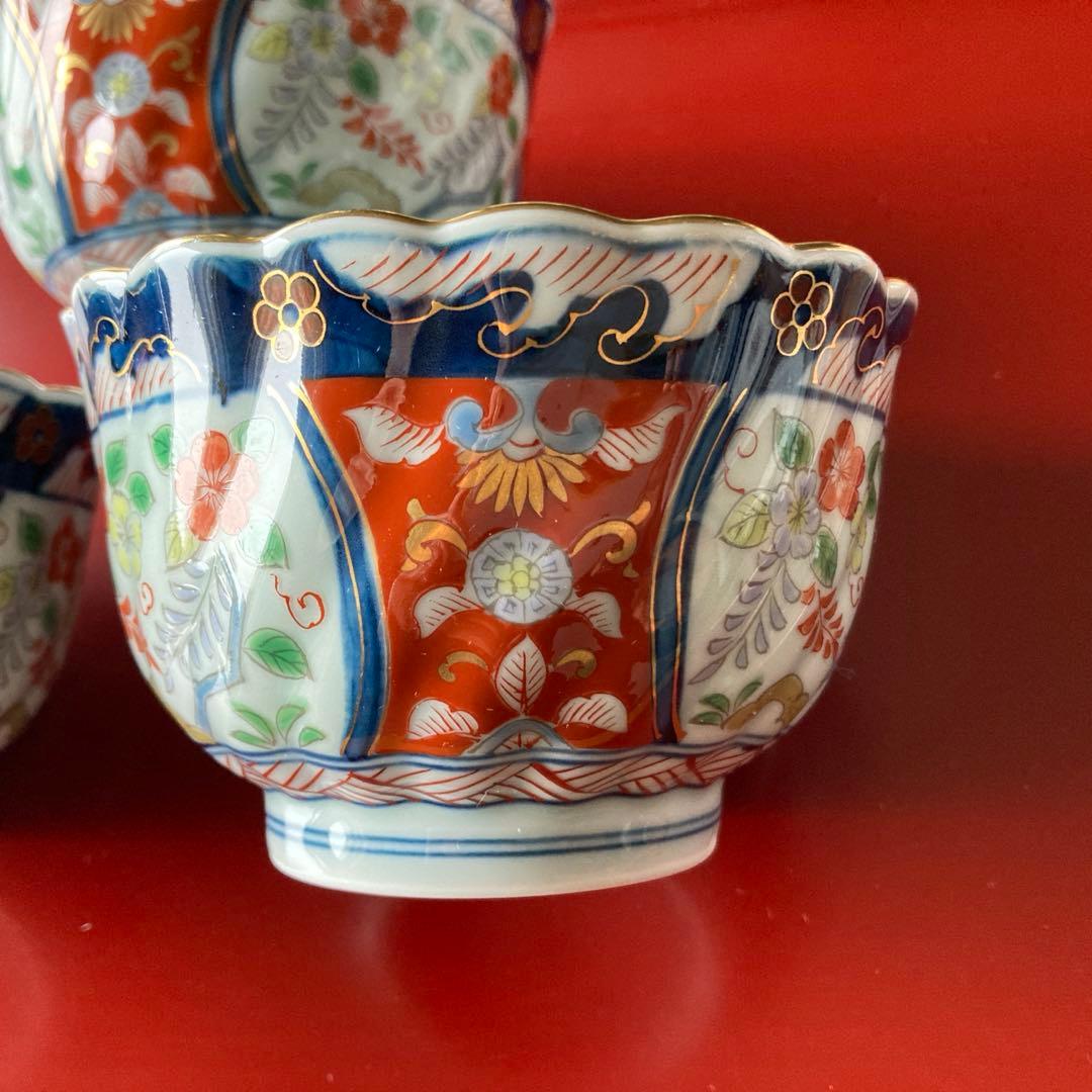 有田焼　伊万里焼　瀬兵窯　鍋島　古伊万里藤花　中付　3ケ