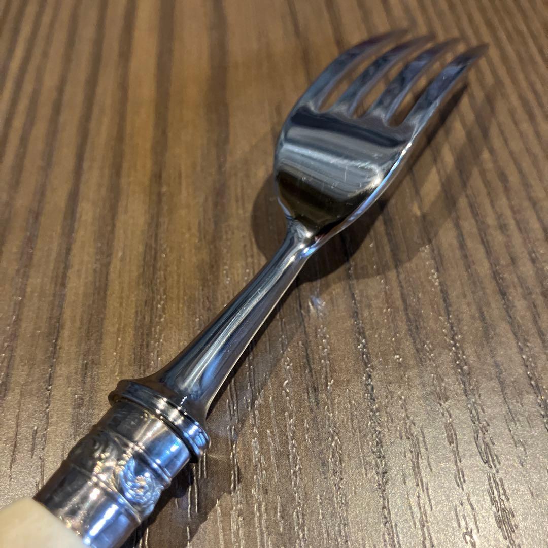 【英国 ヴィンテージ】鹿角ハンドル ステーキフォーク6本セット