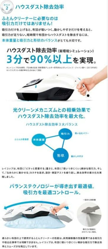 raycop レイコップ RS-300JWH ふとんクリーナー パールホワイト