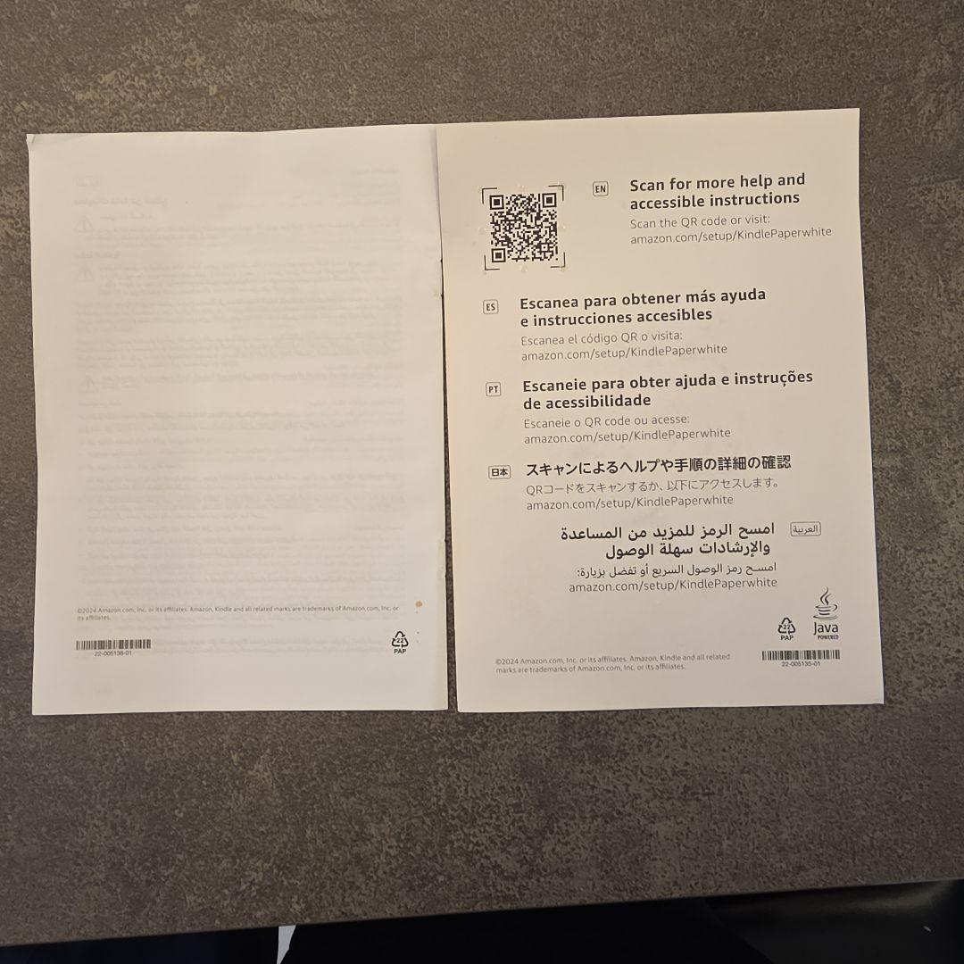 新品Kindle Paperwhite Signature 第12世代 カバー付