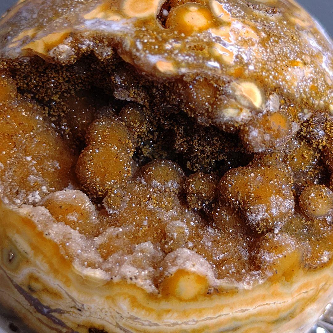 オーシャンジャスパー　オービキュラー　スフィア　繊細且つ華やかな煌めき　丸玉