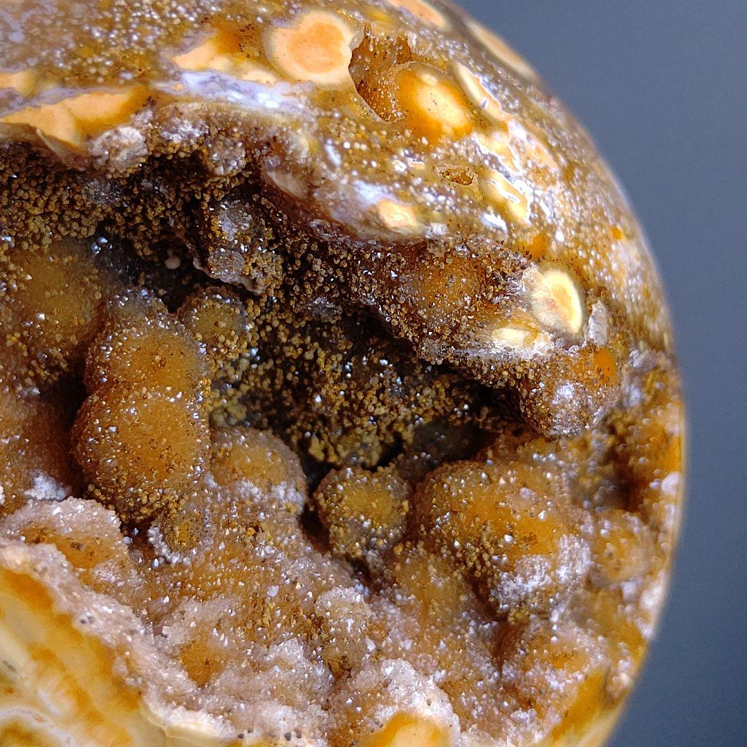 オーシャンジャスパー　オービキュラー　スフィア　繊細且つ華やかな煌めき　丸玉