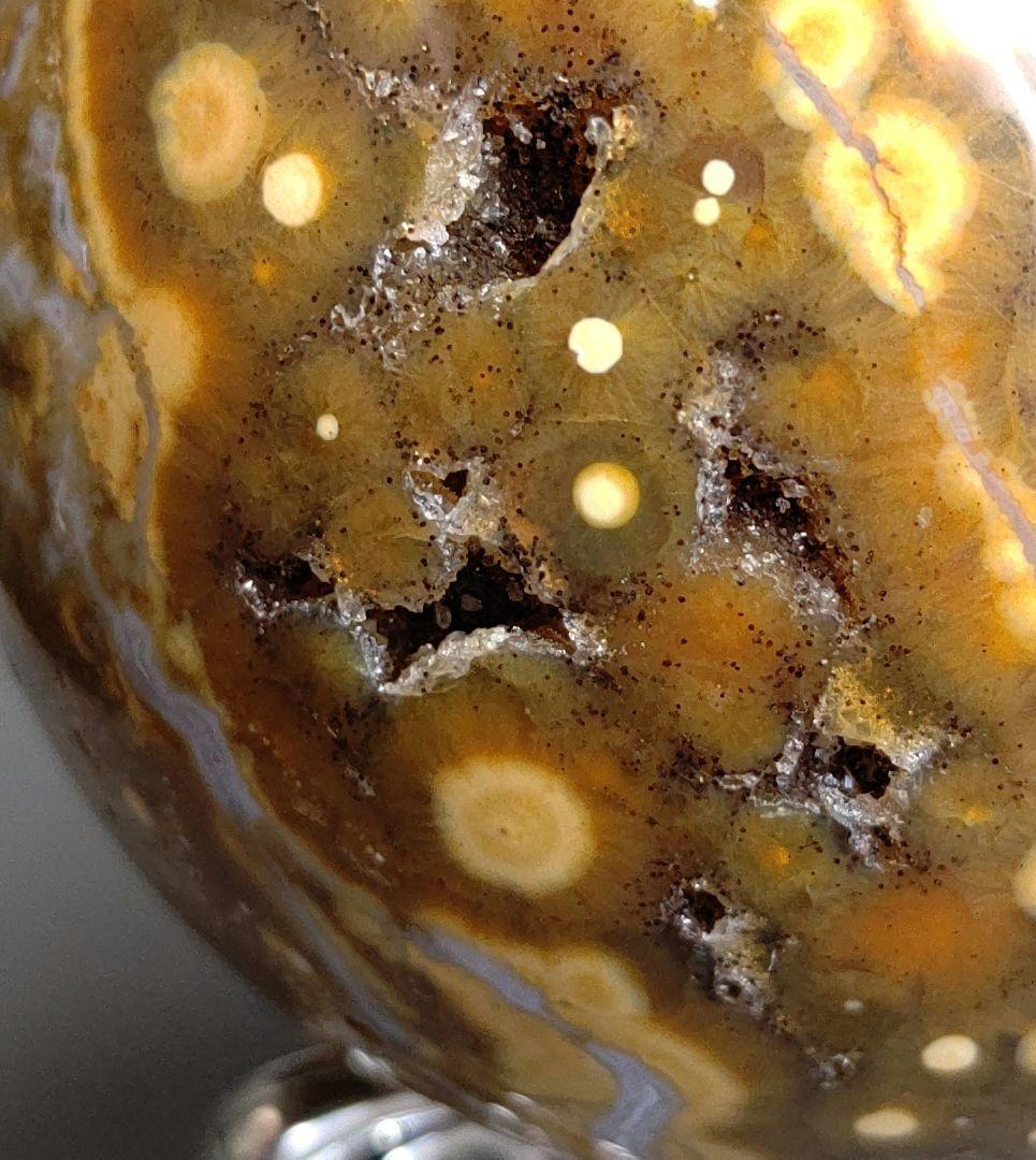 オーシャンジャスパー　オービキュラー　スフィア　繊細且つ華やかな煌めき　丸玉