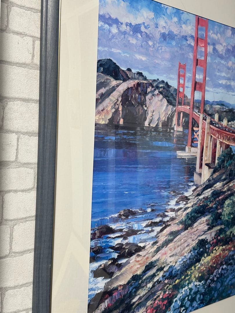 ゴールデンゲートブリッジ  ハワード・ベーレンス作　風景画絵画　サンフランシスコ